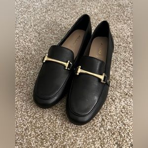 ALDO leather loafers, size 6.5 women’s.